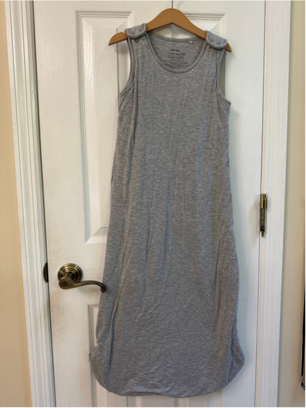 Little Sleepies Baby Sleep Sack 18-36 Months Grey